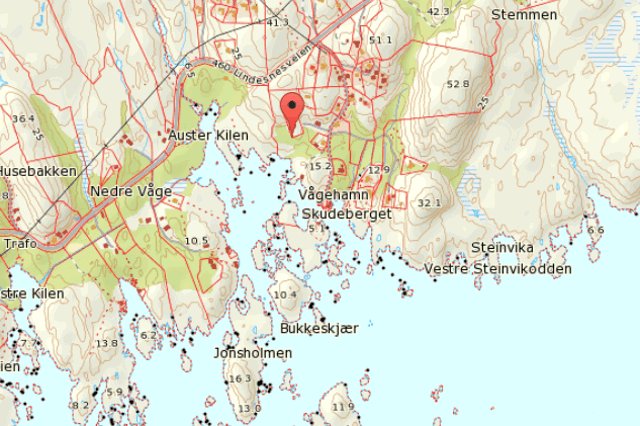 Karte von Øvre und Våre