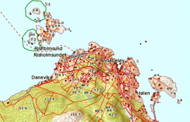 Karte von Andabeløy