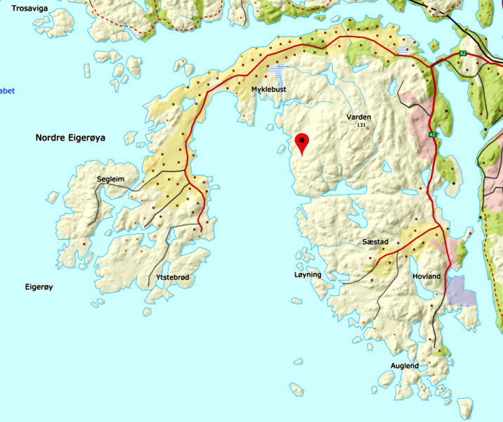 Landkarte von Eigerøy