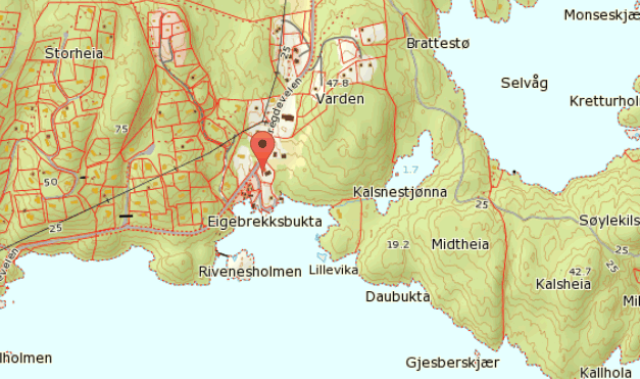 Karte von Eikebrekk