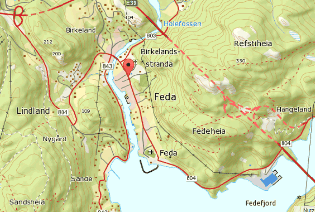 Karte von Feda