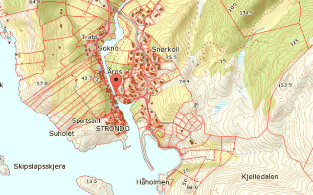 Karte von Sogndalstrand