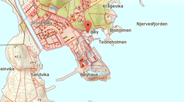 Karte von Båly