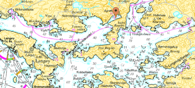 Karte vom Spindfjord