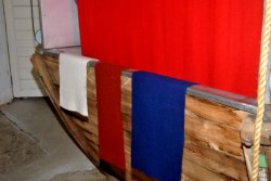 Auch fertige Produkte werden hier gefärbt.