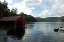 Altes Bootshaus am Rosfjord