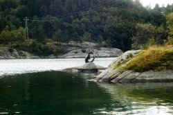 Kunst im Fjord.