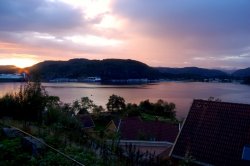 Sonnenuntergang am Rosfjord