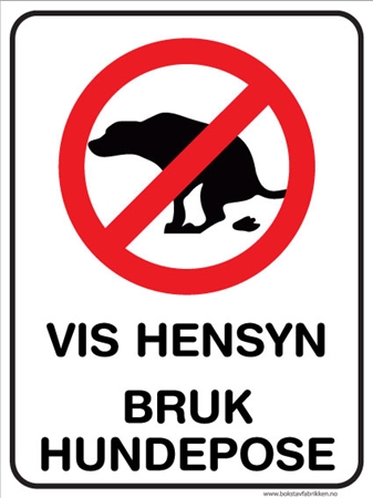 Schild aus Norwegen