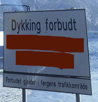 Norwegisches Schild