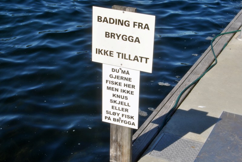 Schild in Norwegen